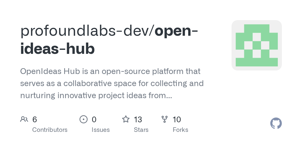 GitHub - profoundlabs-dev/open-ideas-hub: OpenIdeas Hub is an open