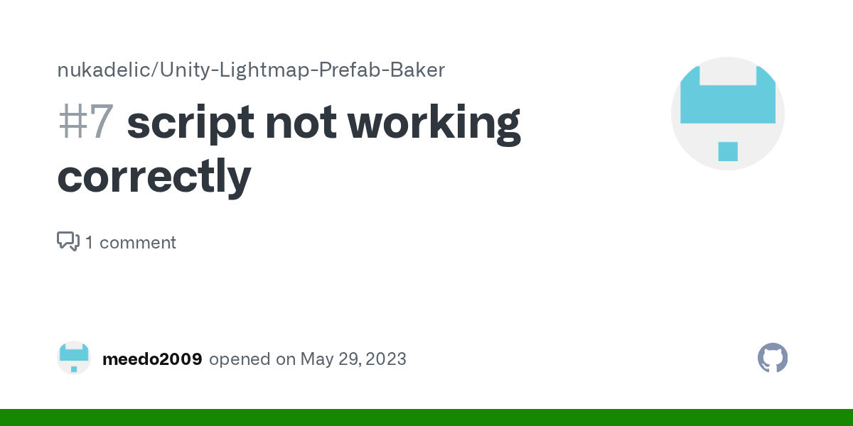 script not working correctly · Issue 7 · nukadelic/UnityLightmap