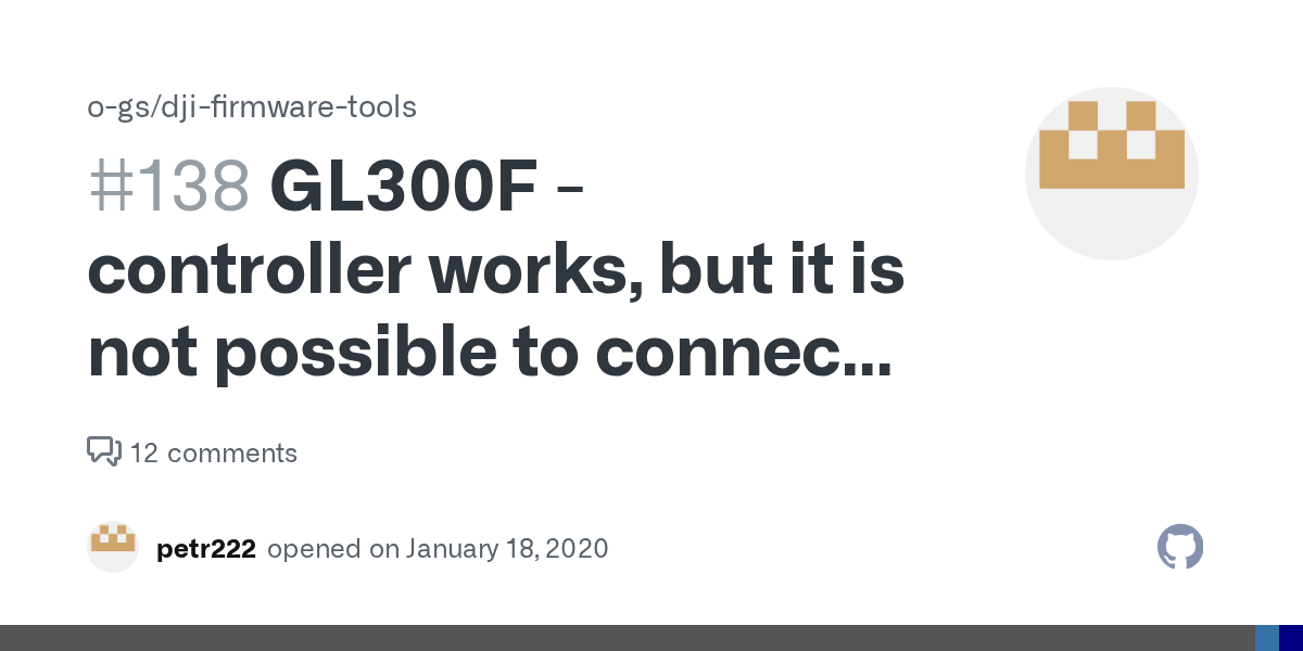 GL300F - controller works, but it is not possible to connect any USB