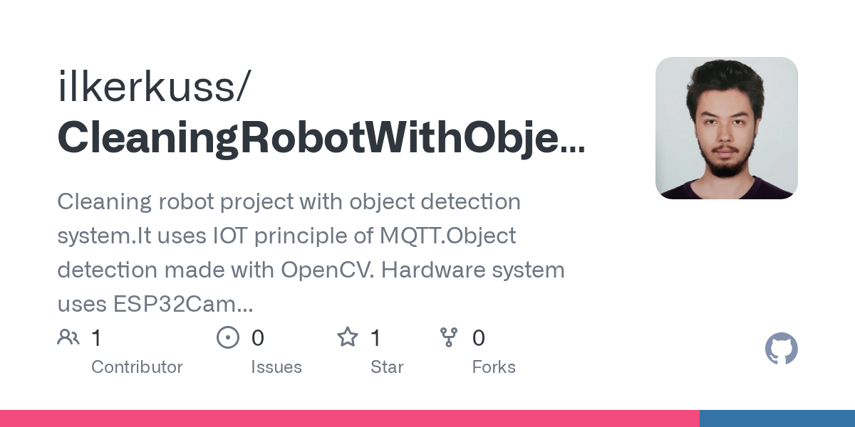 GitHub ilkerkuss/CleaningRobotWithObjectDetection Cleaning robot