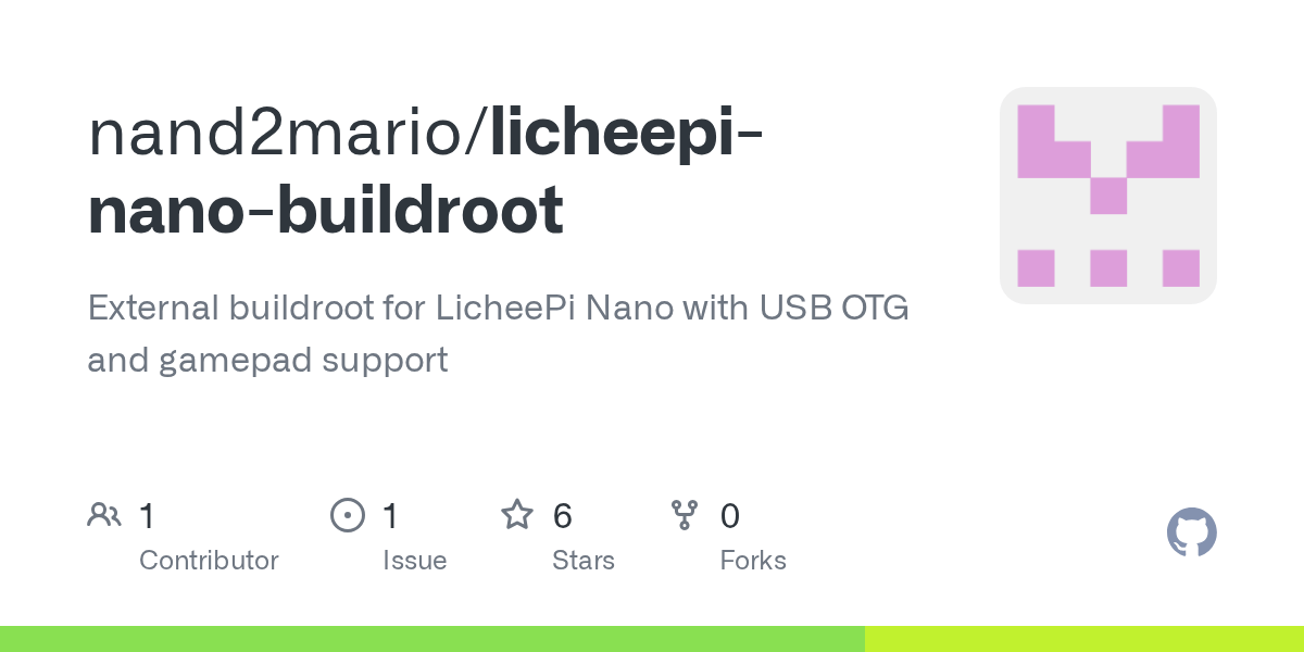 GitHub nand2mario/licheepinanobuildroot External buildroot for