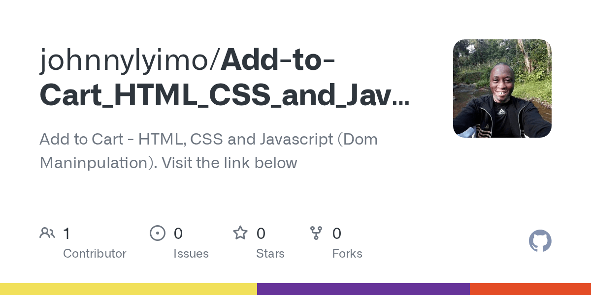GitHub johnnylyimo/AddtoCart_HTML_CSS_and_JavaScript Add to Cart