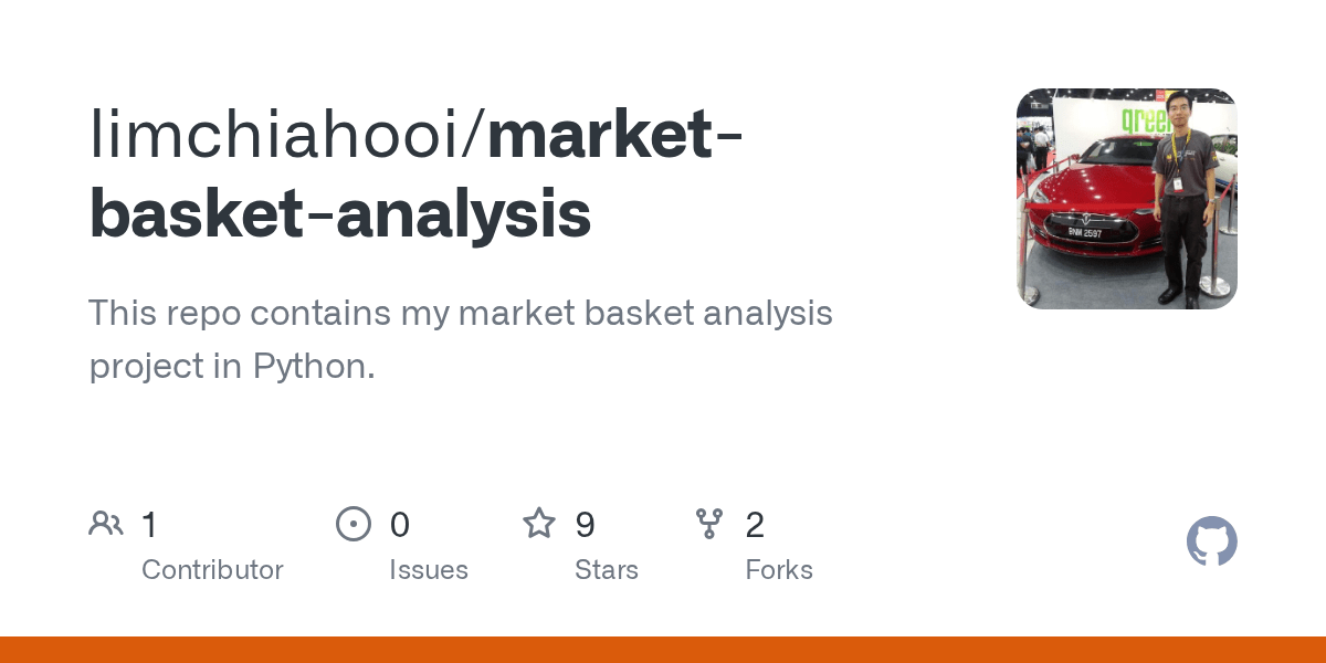 GitHub limchiahooi/marketbasketanalysis This repo contains my
