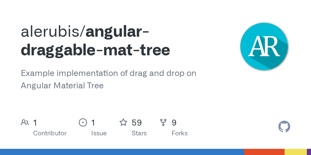 GitHub alerubis/angulardraggablemattree Example implementation of