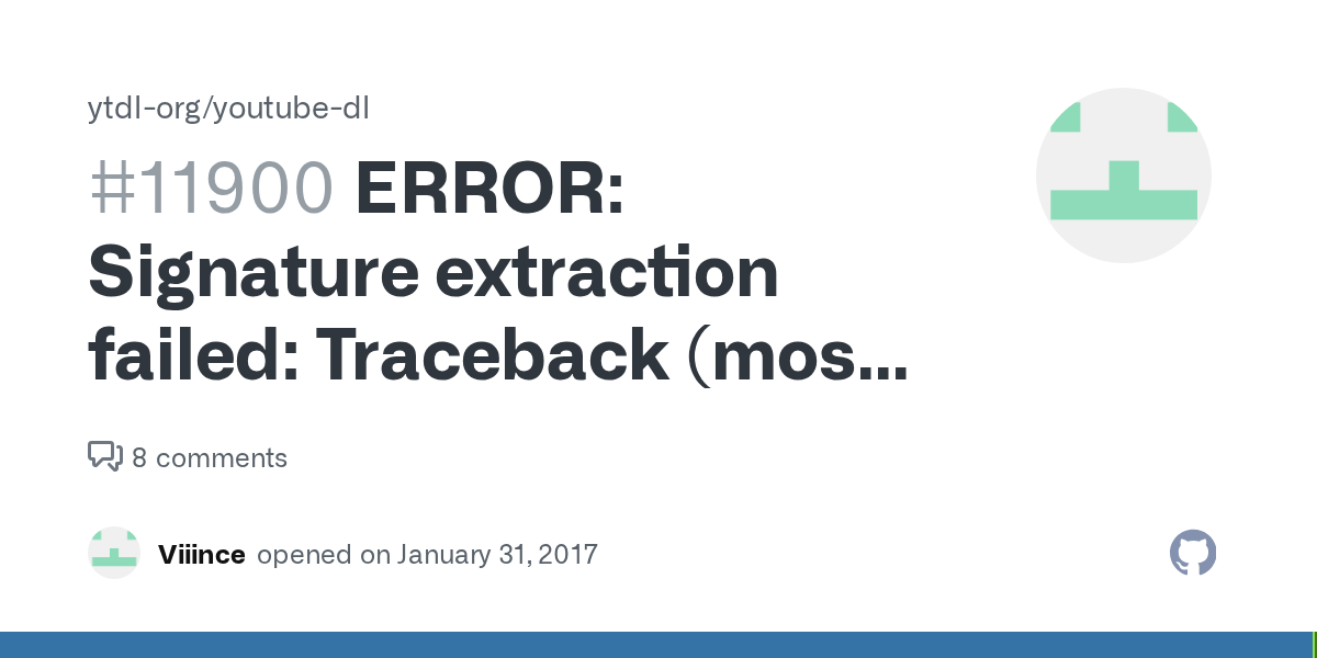 ERROR Signature extraction failed Traceback (most recent call last
