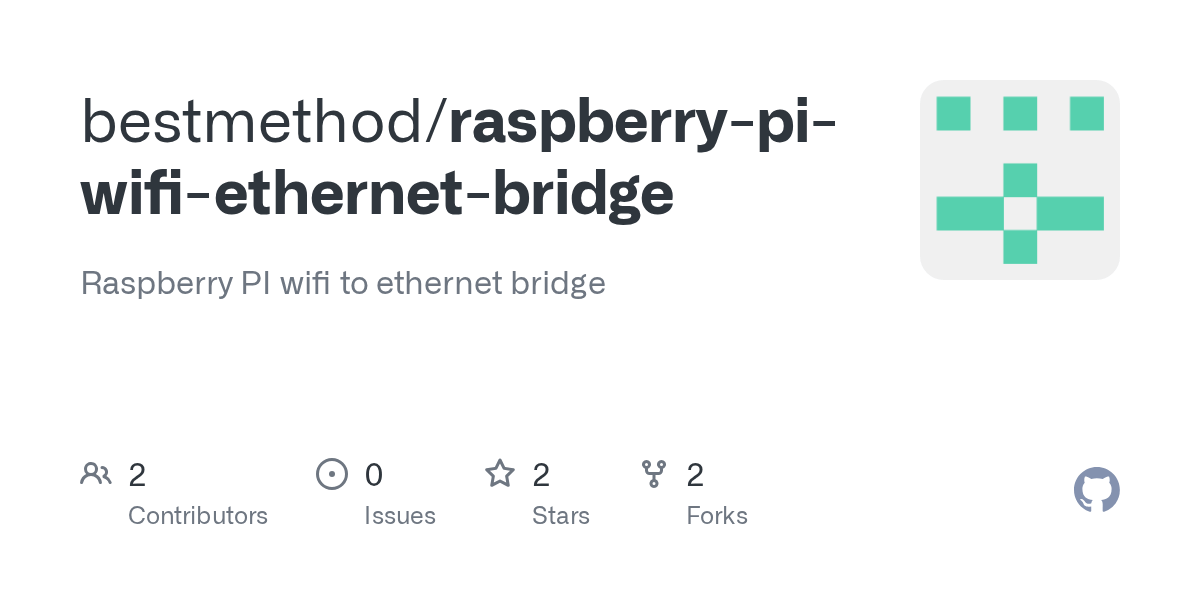 GitHub Raspberry PI wifi to bridge