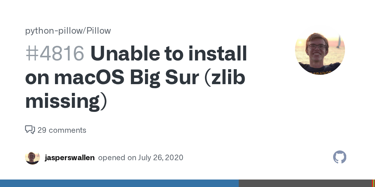 Unable to install on macOS Big Sur (zlib missing) · Issue 4816