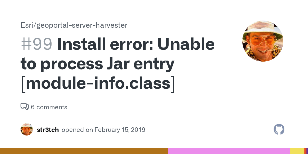 Install error Unable to process Jar entry [moduleinfo.class] · Issue