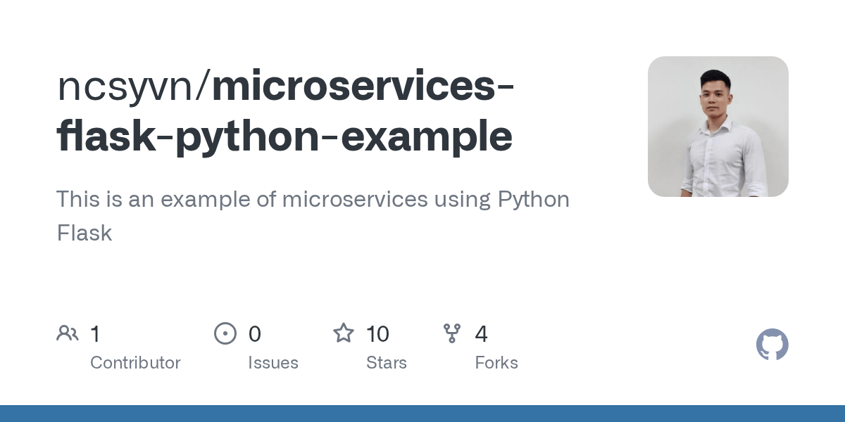 GitHub ncsyvn/microservicesflaskpythonexample This is an example