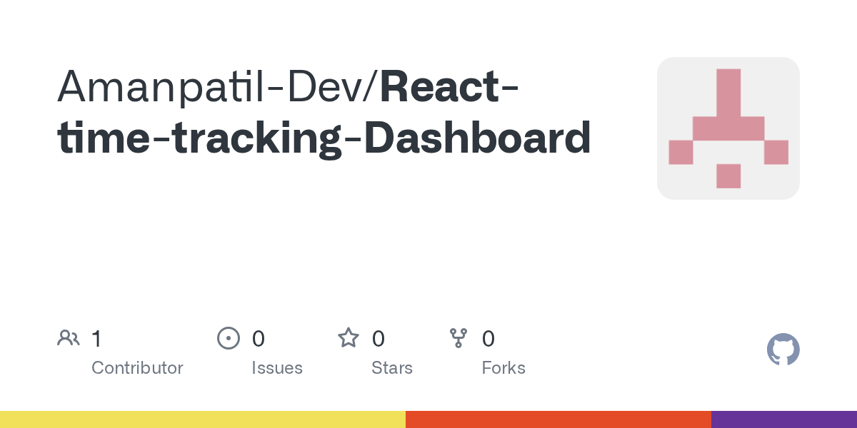 GitHub AmanpatilDev/ReacttimetrackingDashboard
