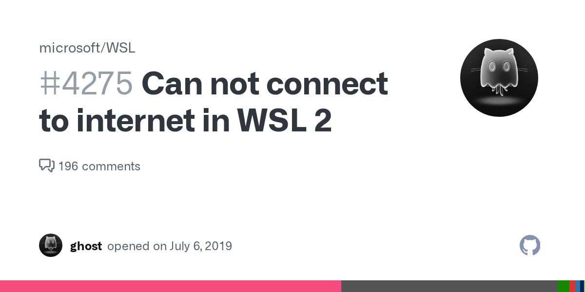 Can not connect to in WSL 2 · Issue 4275 · microsoft/WSL · GitHub