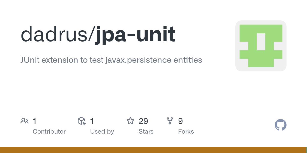 GitHub dadrus/jpaunit JUnit extension to test javax.persistence