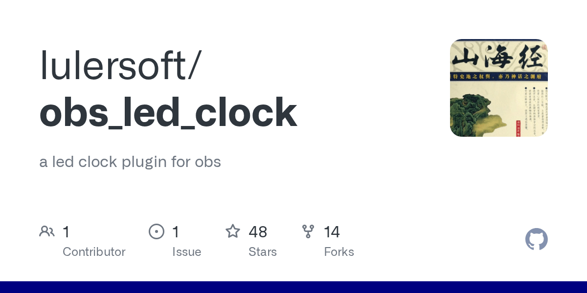 GitHub lulersoft/obs_led_clock a led clock plugin for obs