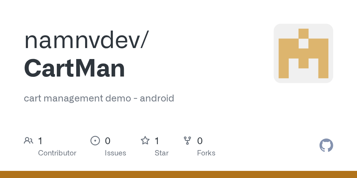 GitHub - namnvdev/CartMan: cart management demo - android