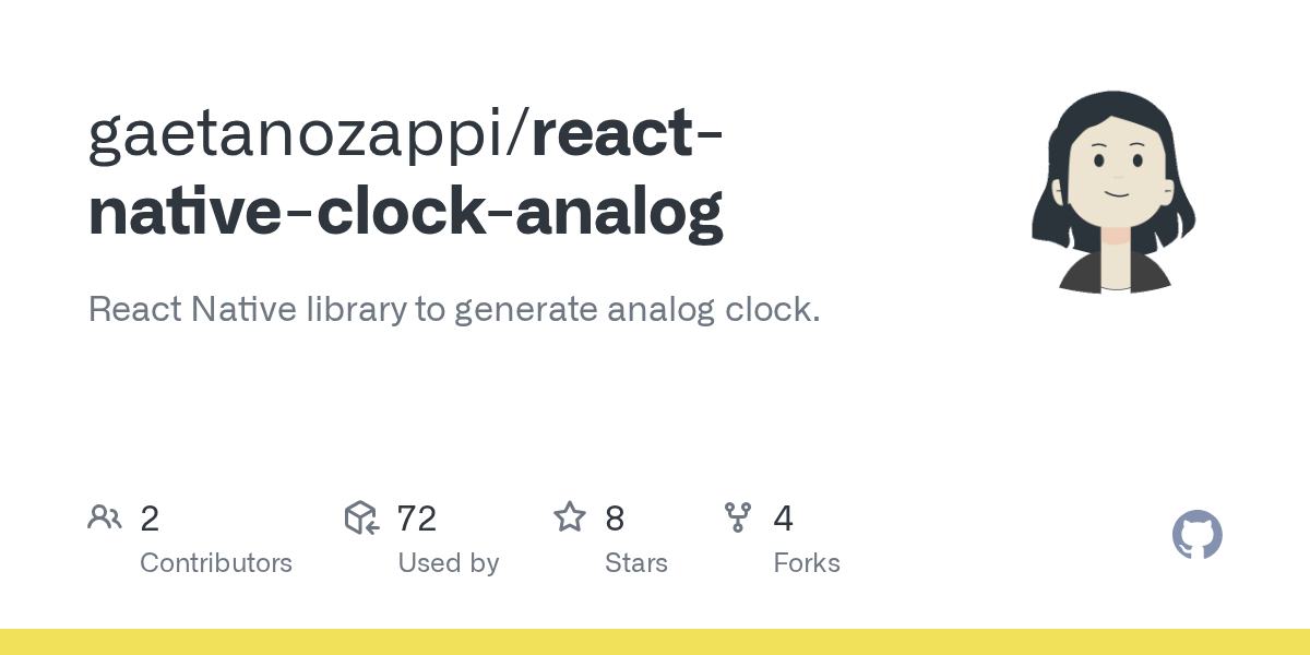 GitHub gaetanozappi/reactnativeclockanalog React Native library