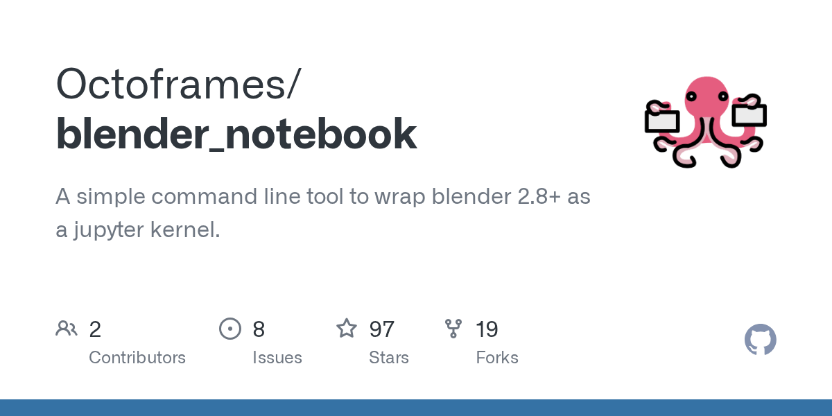 GitHub chengchi/blender_notebook A simple command line tool to wrap