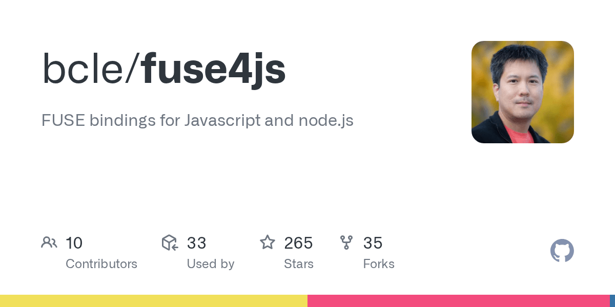 GitHub bcle/fuse4js FUSE bindings for Javascript and node.js
