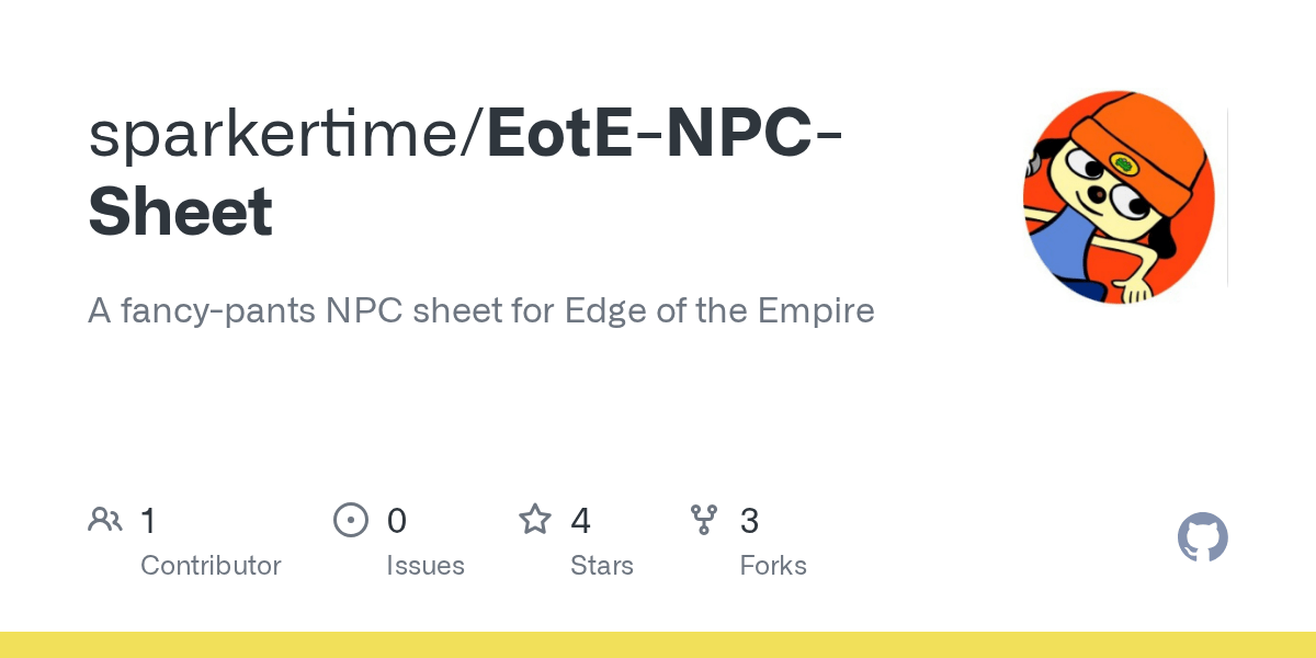 GitHub sparkertime/EotENPCSheet A fancypants NPC sheet for Edge