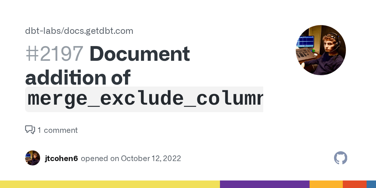 Document addition of `merge_exclude_columns` · Issue 2197 · dbtlabs