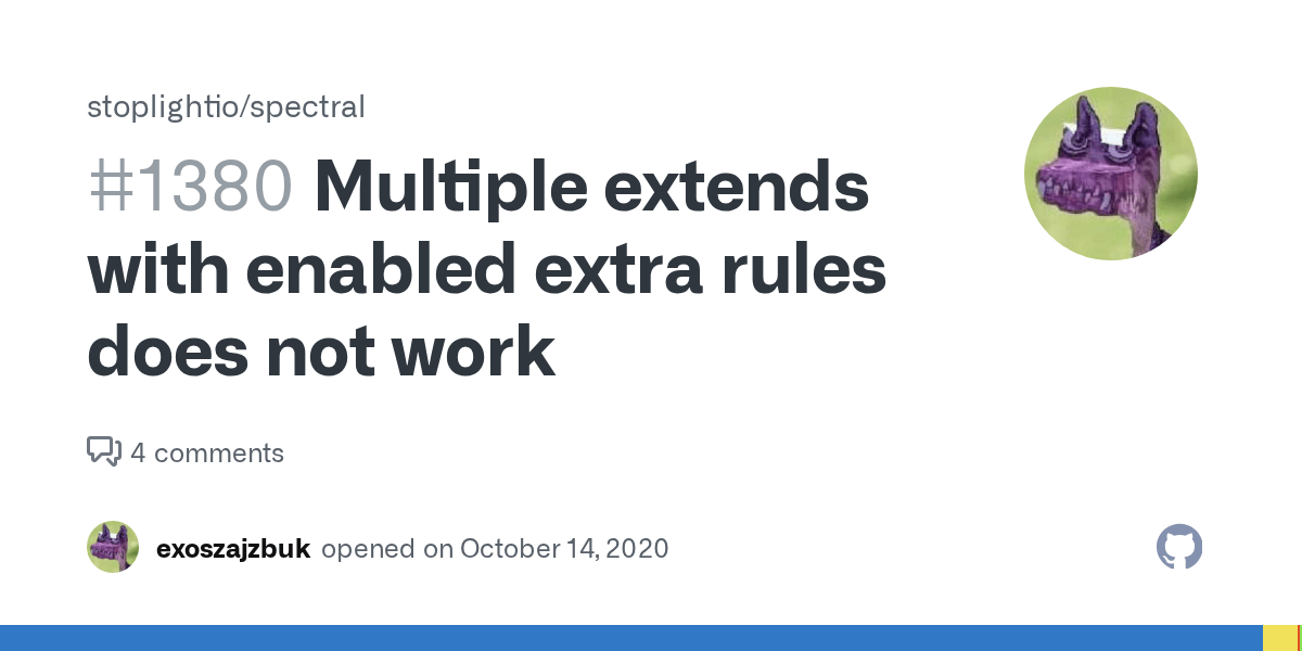 Multiple extends with enabled extra rules does not work · Issue 1380
