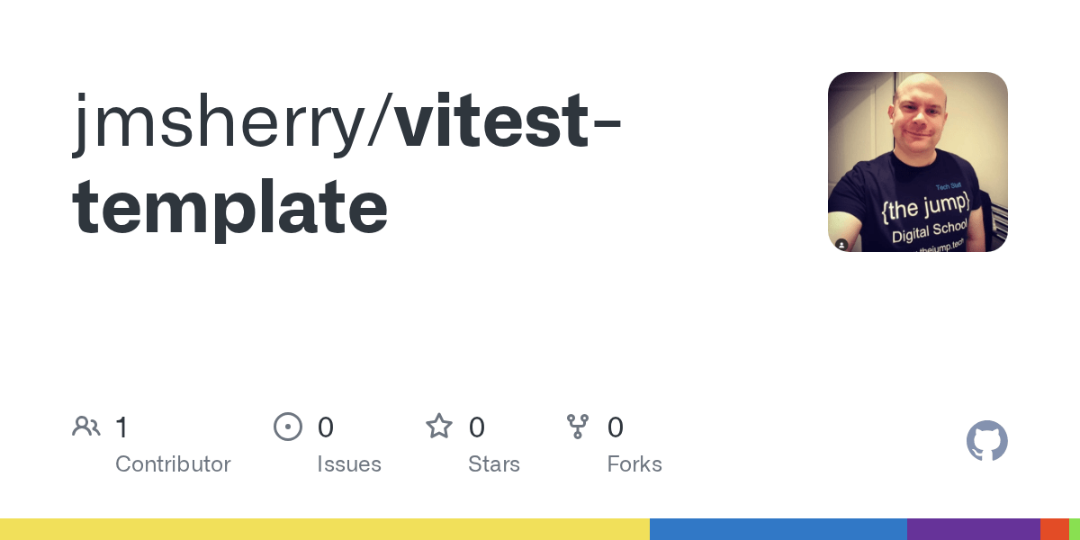 GitHub jmsherry/vitesttemplate