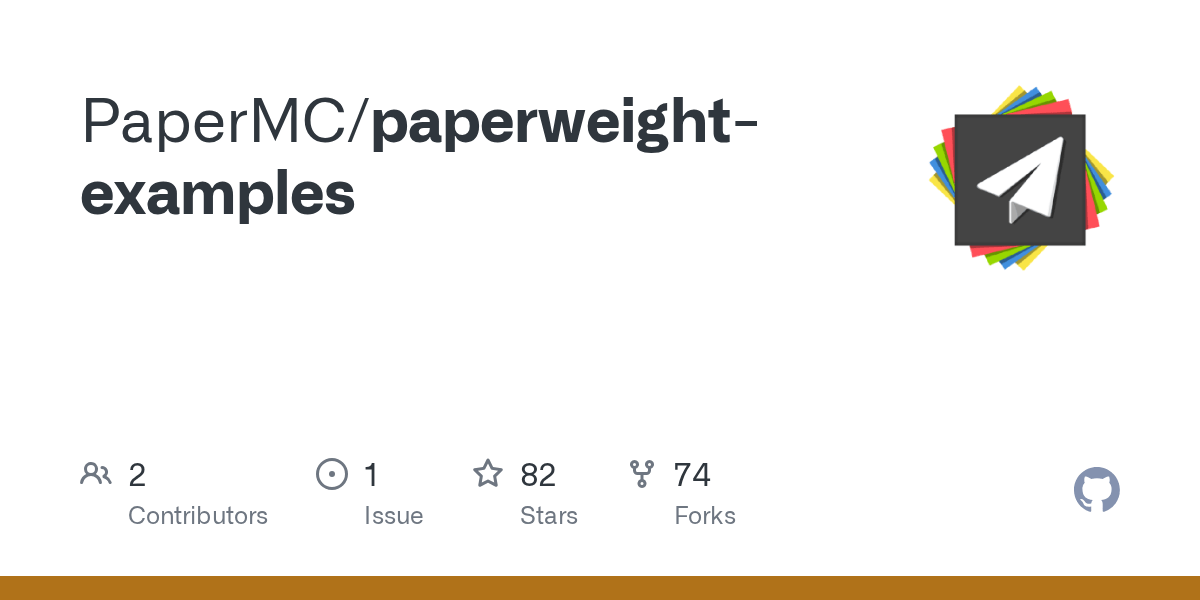 GitHub PaperMC/paperweightexamples