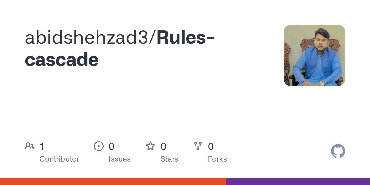 GitHub abidshehzad3/Rulescascade