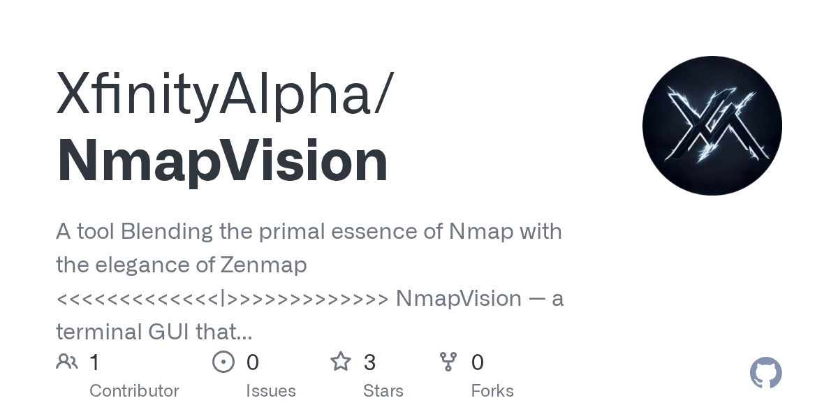 GitHub XfinityAlpha/NmapVision A tool Blending the primal essence of