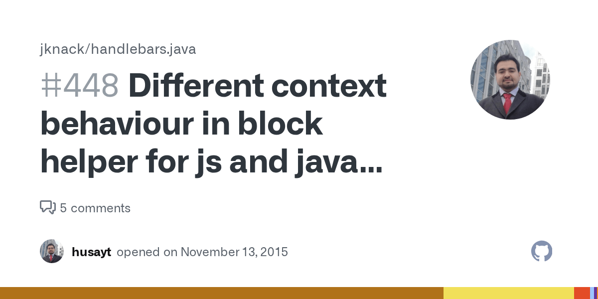 Different context behaviour in block helper for js and java hbs · Issue