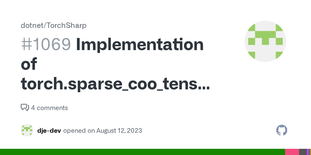 Implementation of torch.sparse_coo_tensor for sparse tensor creation