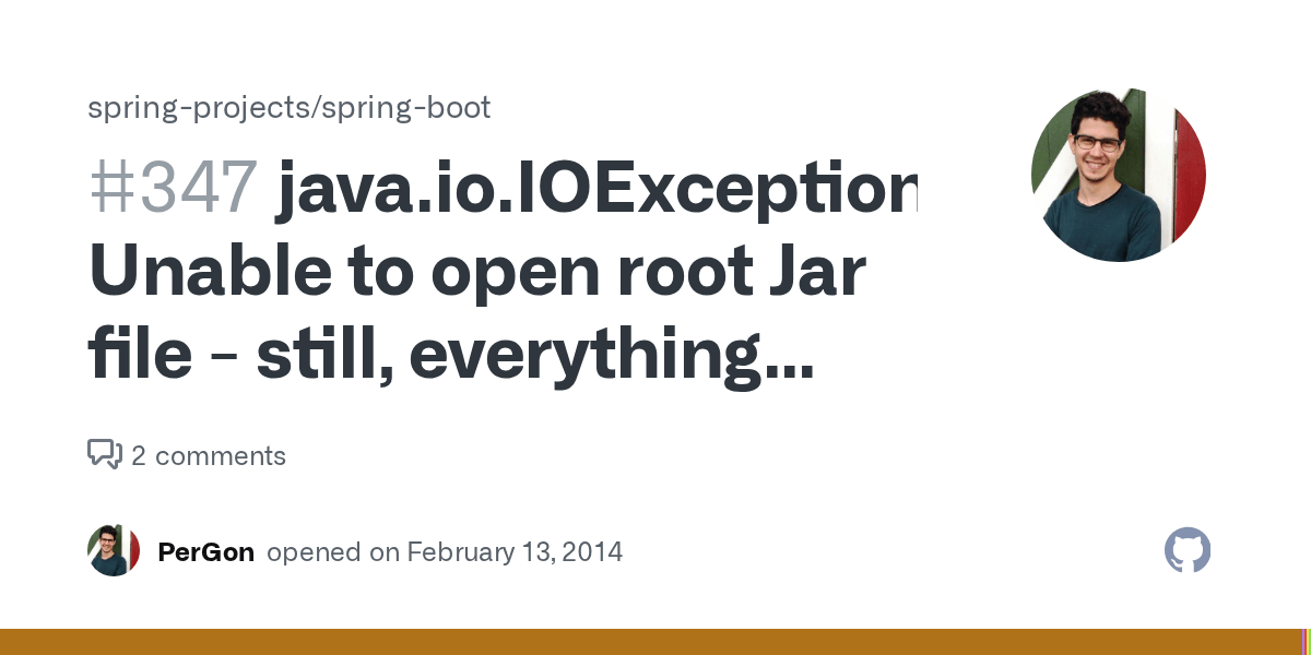 java.io.IOException Unable to open root Jar file still, everything