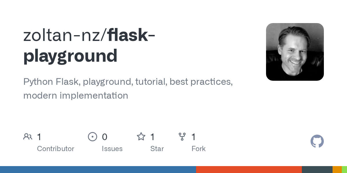 GitHub zoltannz/flaskplayground Python Flask, playground, tutorial