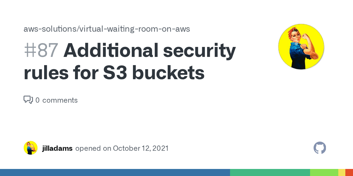 Additional security rules for S3 buckets · Issue 87 · awssolutions