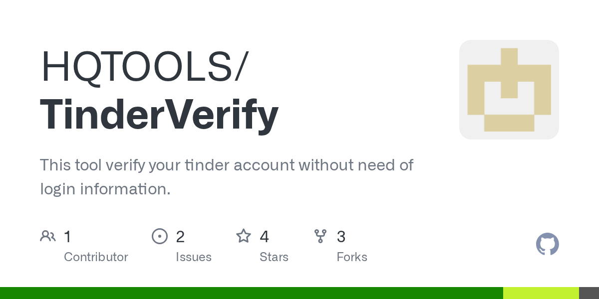 GitHub HQTOOLS/TinderVerify This tool verify your tinder account