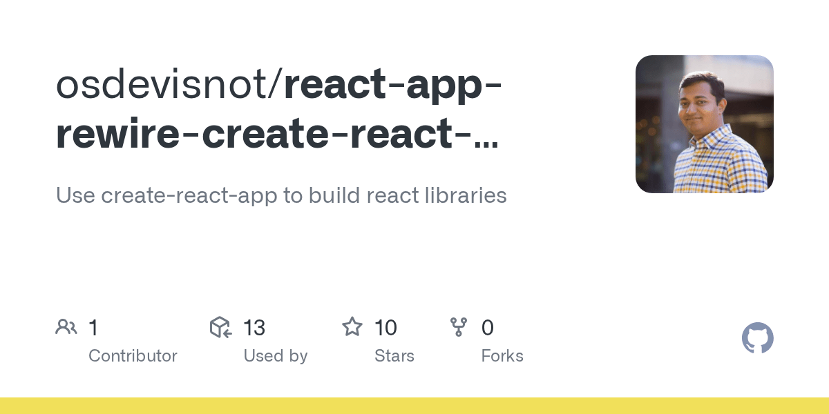 GitHub osdevisnot/reactapprewirecreatereactlibrary Use create