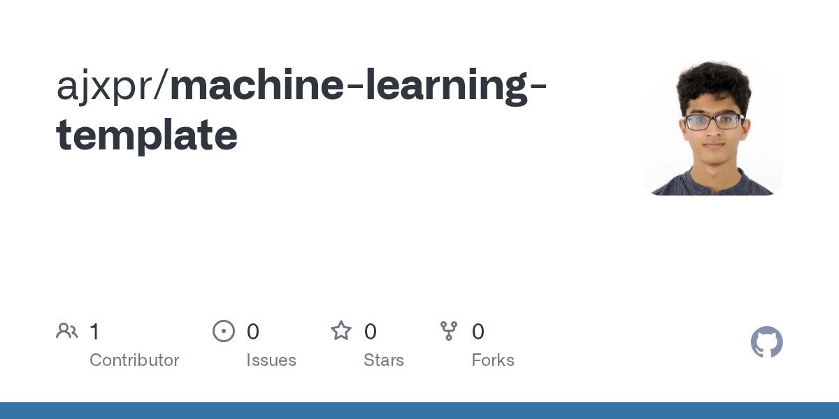 GitHub ajxpr/machinelearningtemplate