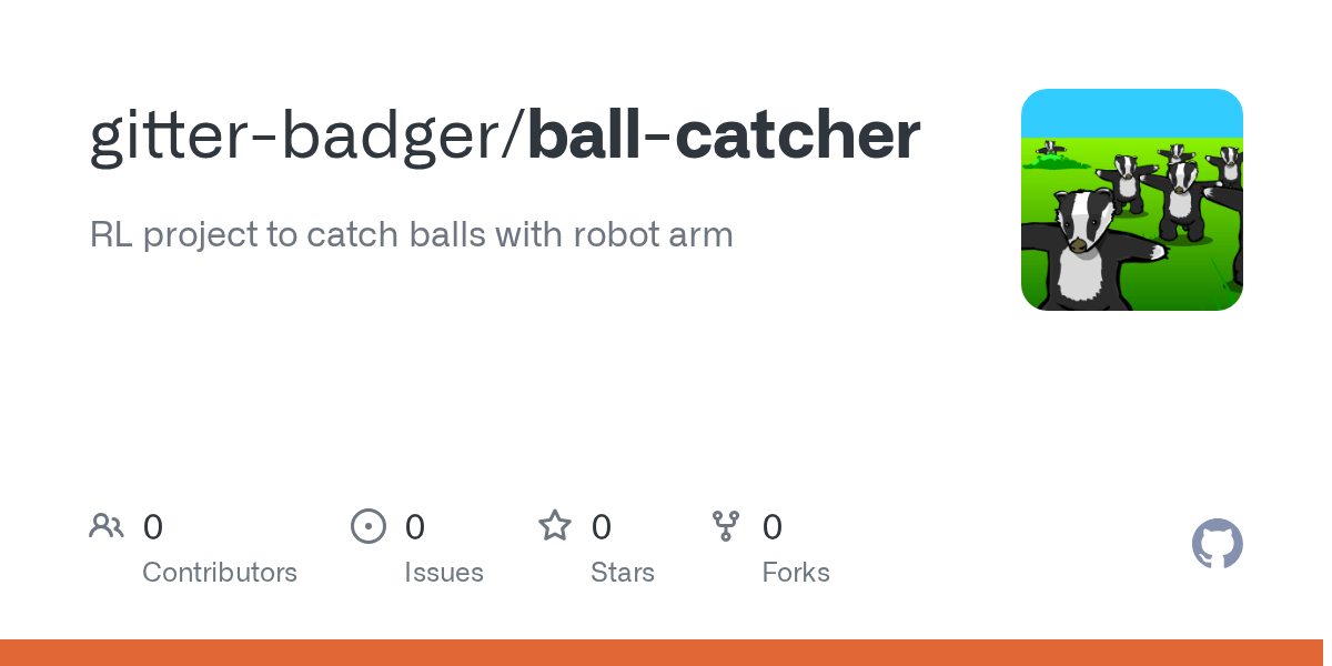 GitHub gitterbadger/ballcatcher RL project to catch balls with