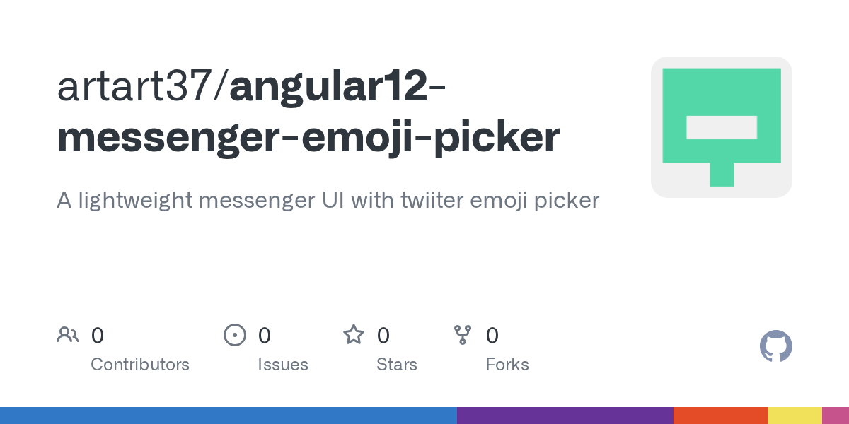 GitHub artart37/angular12messengeremojipicker A lightweight