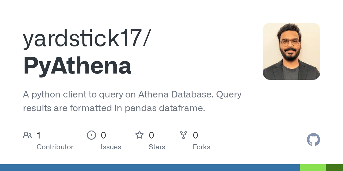 GitHub yardstick17/PyAthena A python client to query on Athena