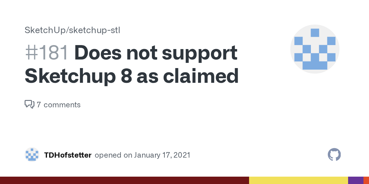 Does not support Sketchup 8 as claimed · Issue 181 · SketchUp/sketchup