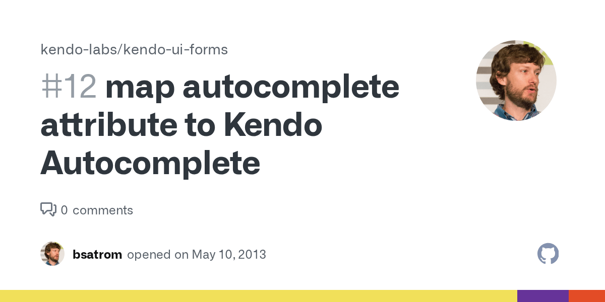 map attribute to Kendo · Issue 12 · kendo