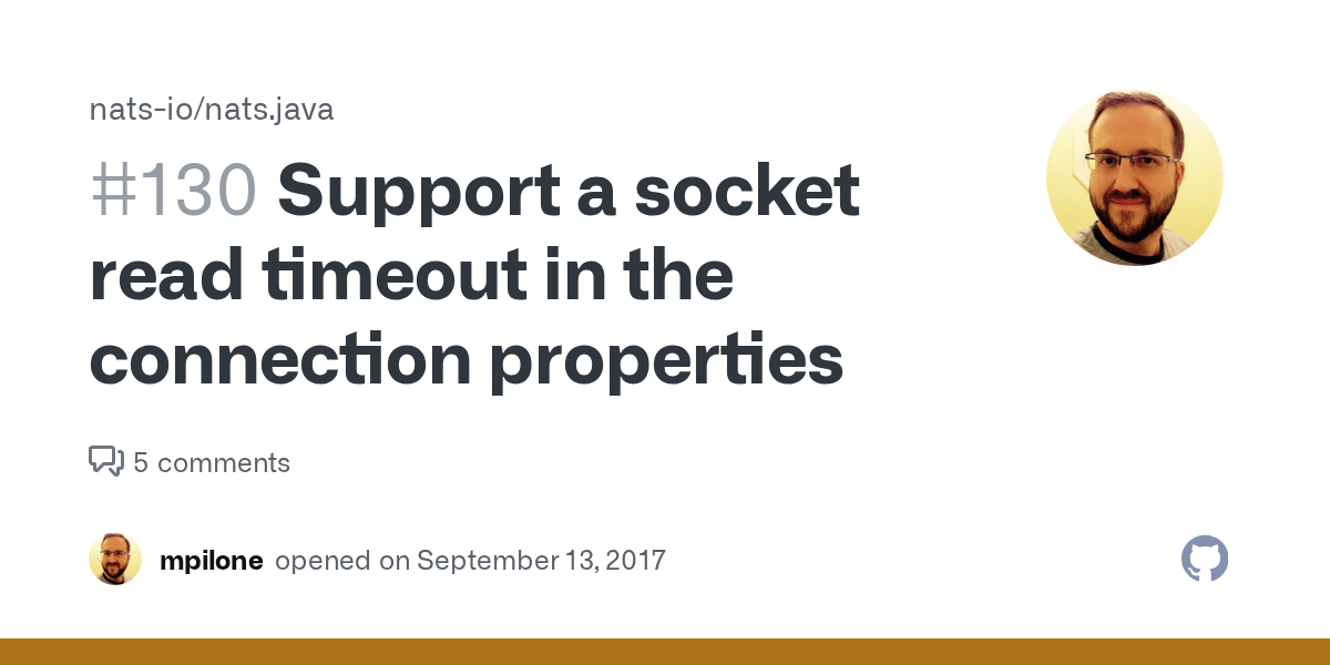 Support a socket read timeout in the connection properties · Issue 130