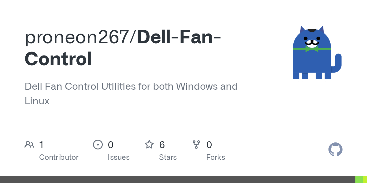 GitHub proneon267/DellFanControl Dell Fan Control Utilities for