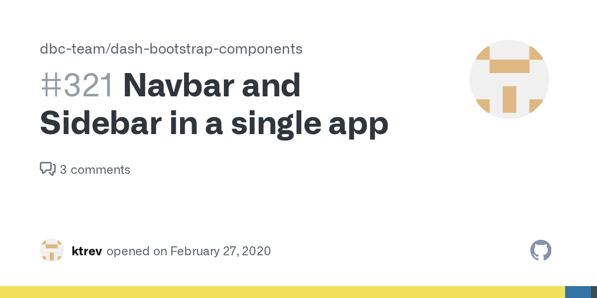 Navbar and Sidebar in a single app · Issue 321 · facultyai/dash