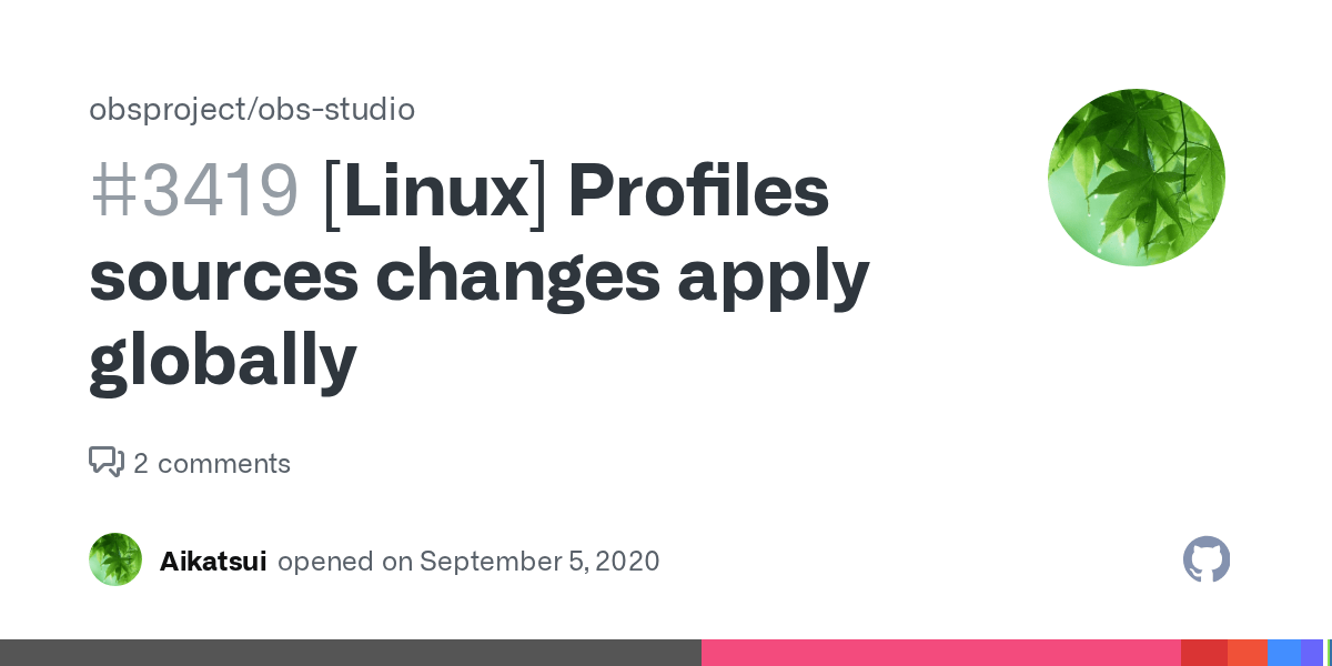 [Linux] Profiles sources changes apply globally · Issue 3419