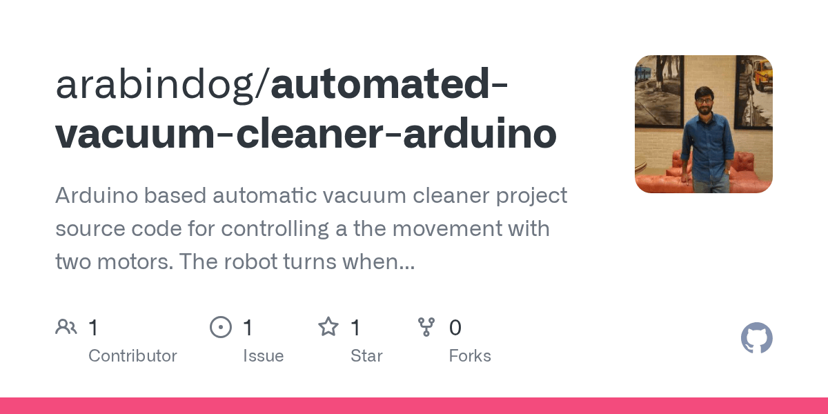 GitHub arabindog/automatedvacuumcleanerarduino Arduino based