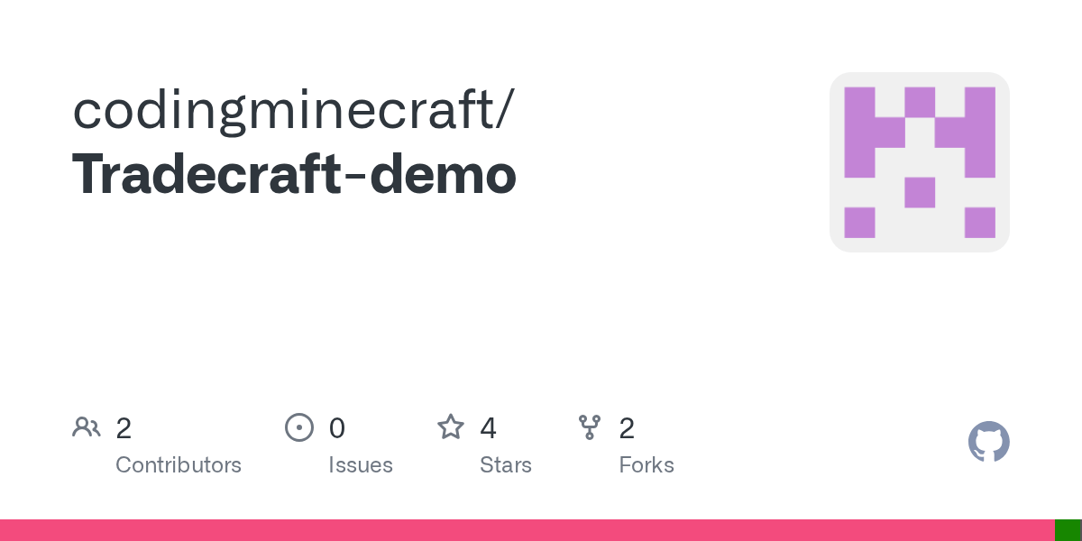 GitHub codingminecraft/Tradecraftdemo
