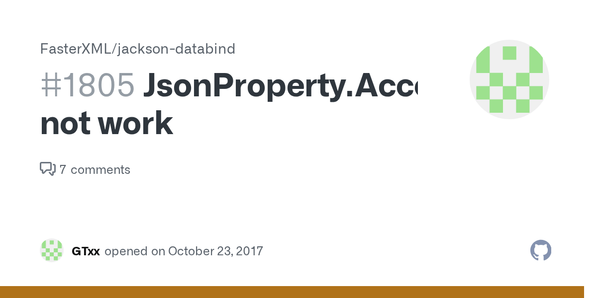 JsonProperty.Access.READ_ONLY not work · Issue 1805 · FasterXML