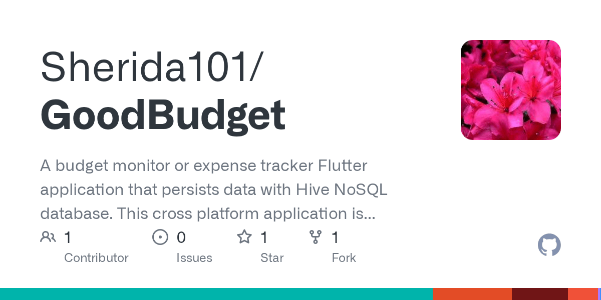 GitHub Sherida101/GoodBudget A budget monitor or expense tracker