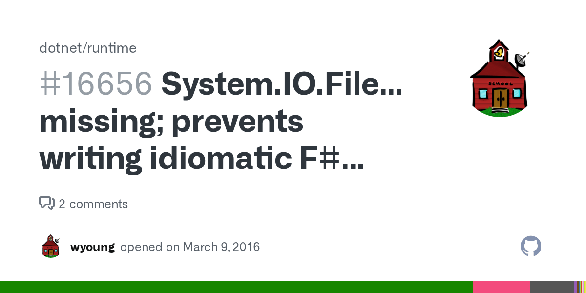 System.IO.File.Close() missing; prevents writing idiomatic F code · Issue 16656 ·